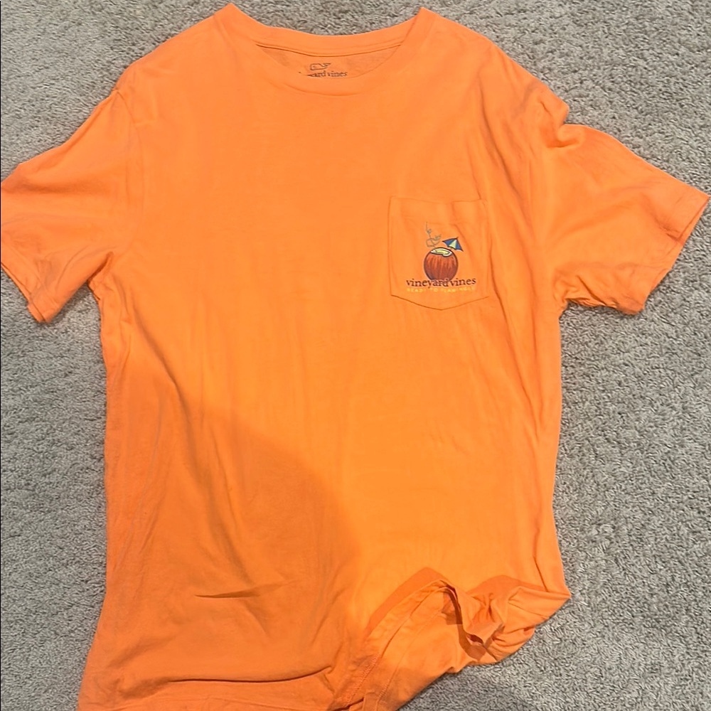Vineyard Vines Men's Orange T-Shirt
